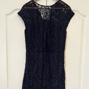 Banana Republic Blue Lace Mermaid Dress